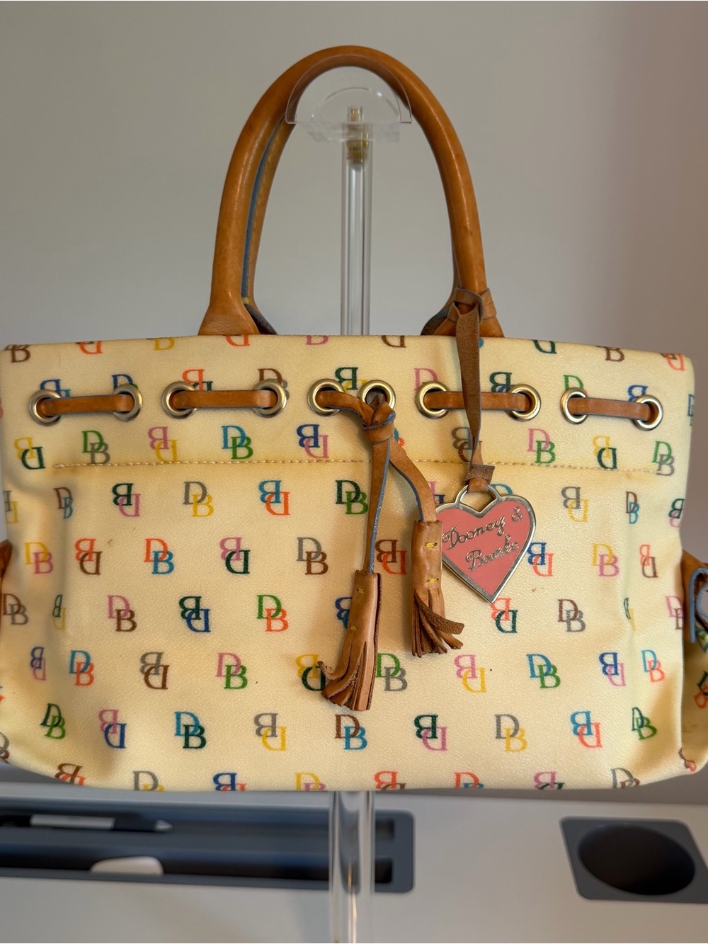 Vintage Y2K Dooney & Bourke Signature Monogram Satchel
